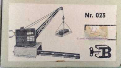 Label at the 023 rairoad crane