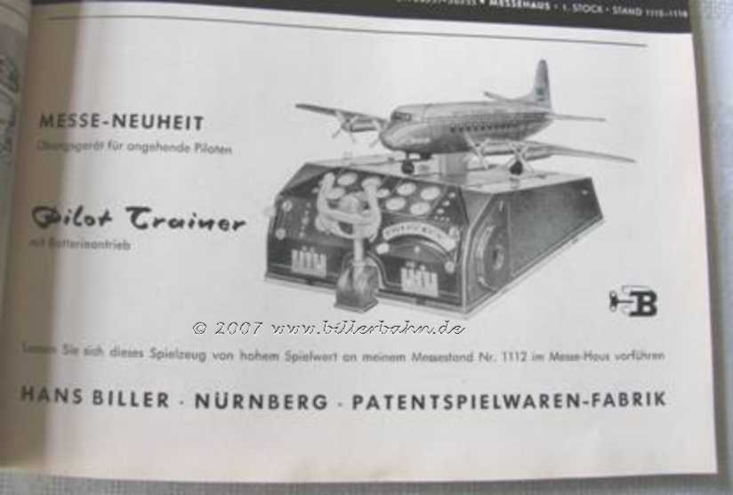 Das Spielzeug Februar 1960 - Pilot Trainer