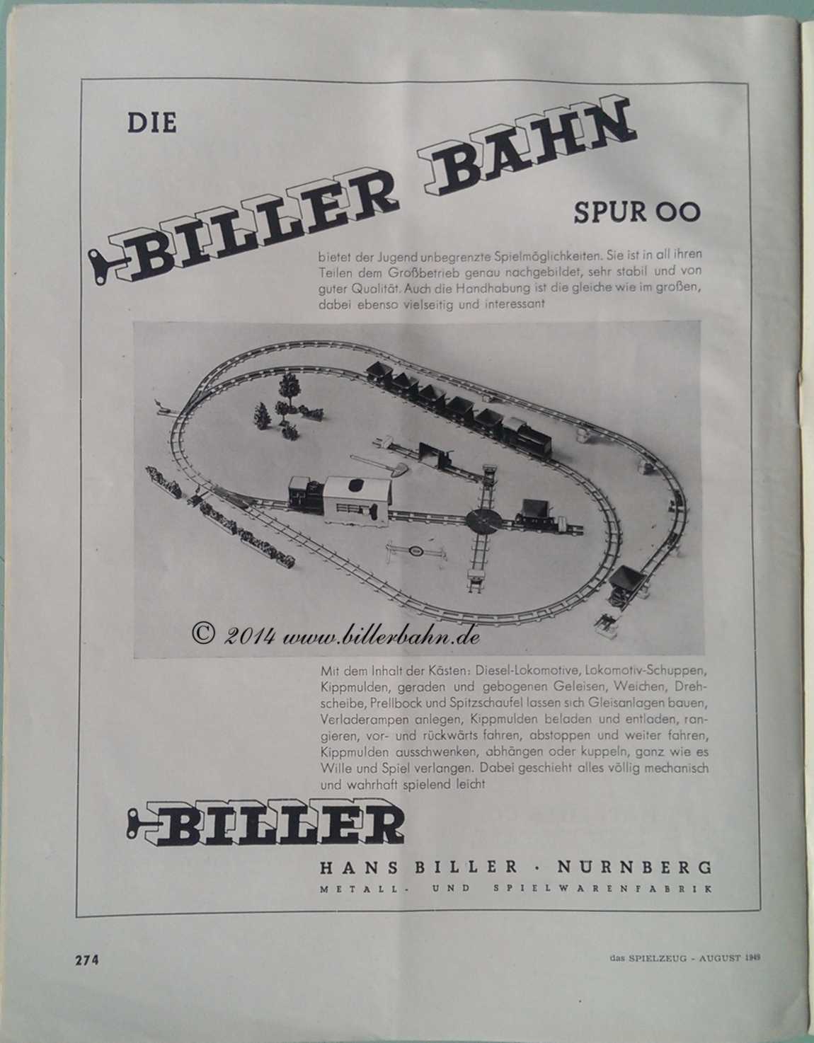 Das Spielzeug August 1949